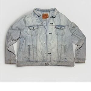 Levi’s Men’s Light Wash Denim Trucker Jacket Coat Size XXL Cowboy Western Work